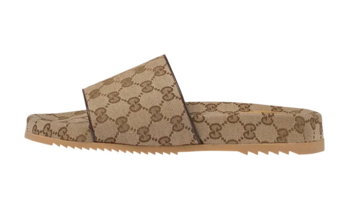 Ciabatta Con Monogramma Beige Ciabatta Con Monogramma Beige