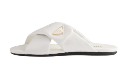 Ciabatte Pelle Nappa Bianco