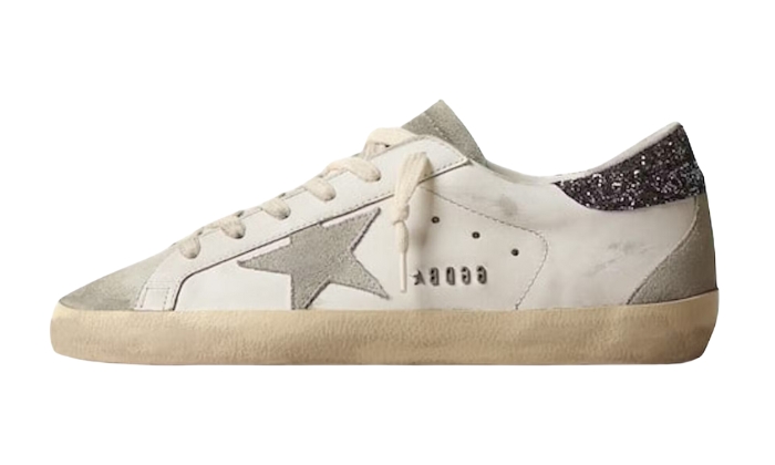 Super-Star Bianco Dark Grey Glitter (donna) Super-Star Bianco Dark Grey Glitter (donna)