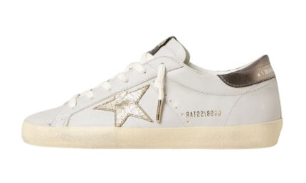 Super-Star con stella in pelle crackle