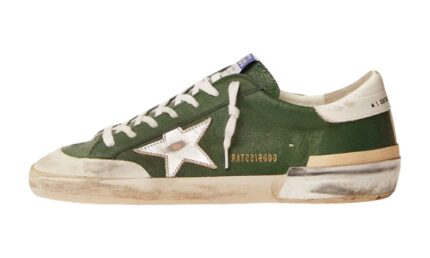 Super-Star in green leather and multifoxing