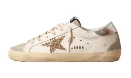 Super-Star White Ice Gray Gold Glitter (donna)