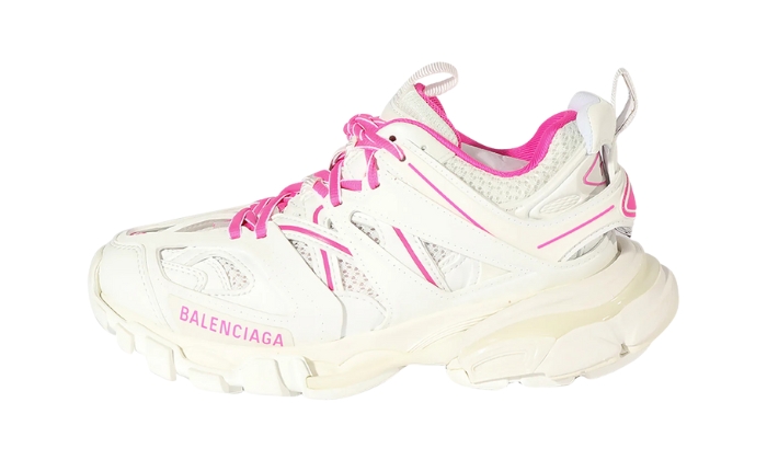 Track Sneaker White Fluo Pink Track Sneaker White Fluo Pink