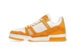 Trainer Yellow Monogram Denim White