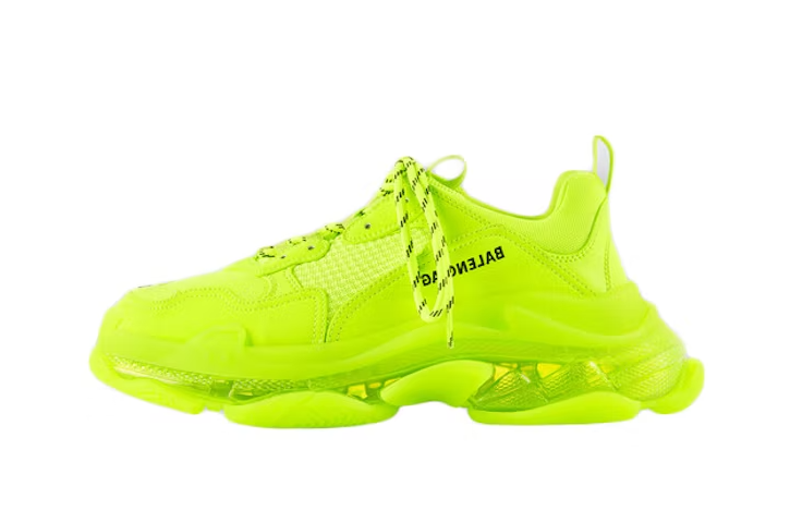Triple S Clear Sole Fluo Yellow Triple S Clear Sole Fluo Yellow